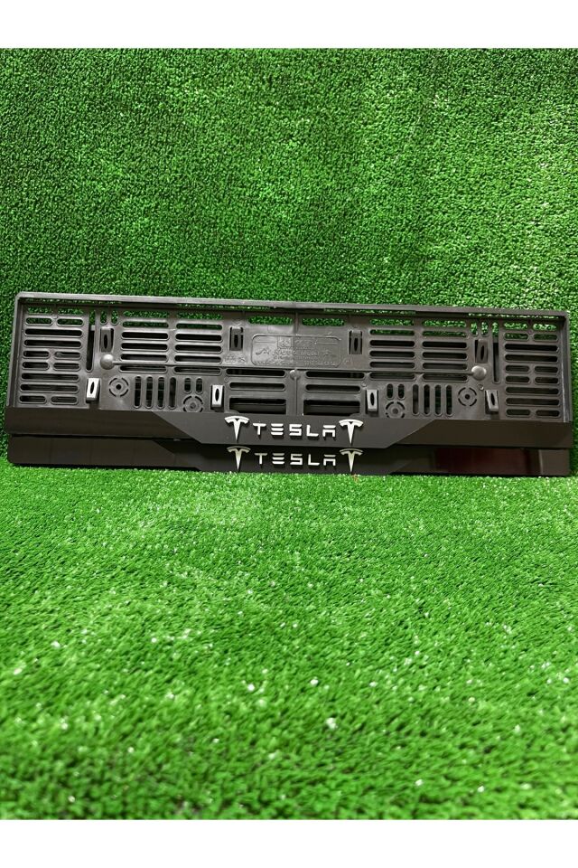 Pleksi Otomobil Plakalık Dubai Model Tesla Logolu uyumlu Plakalık