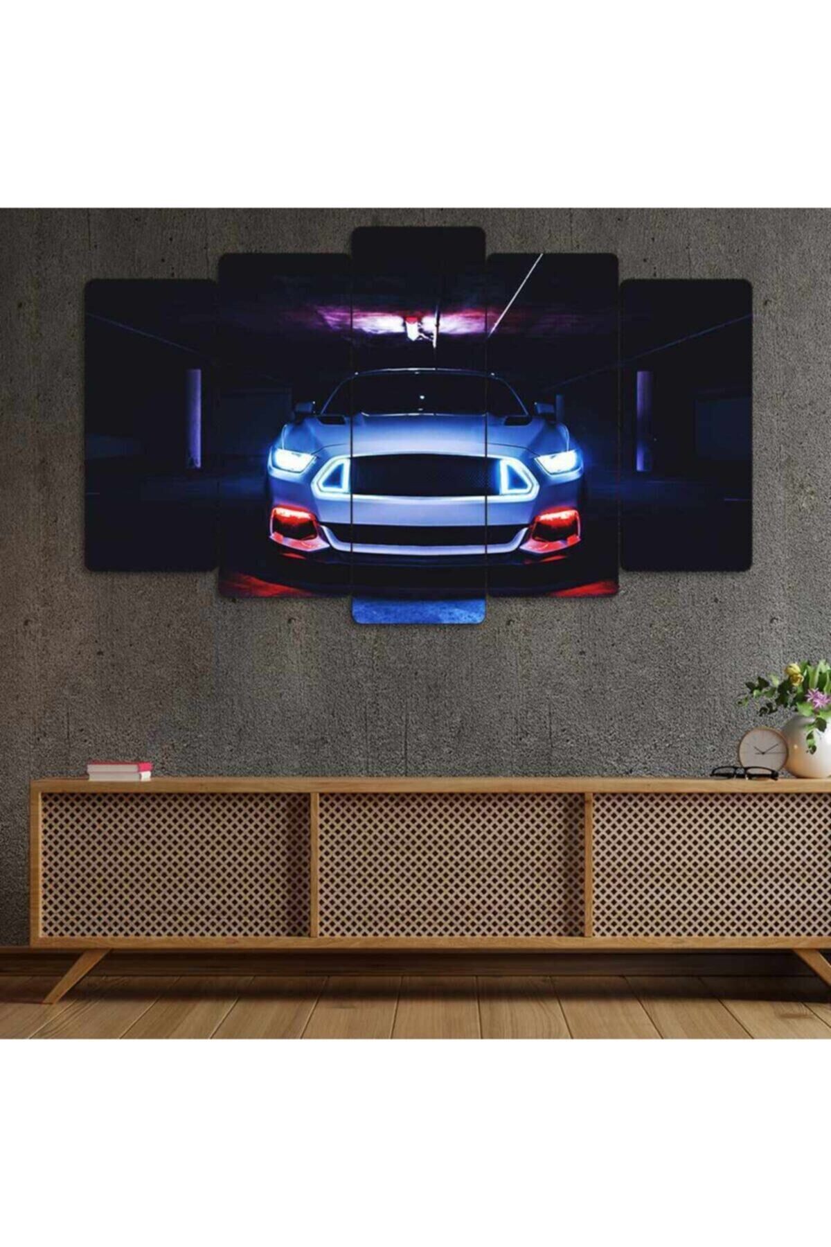Spor Araba - 5 Parçalı Tablo