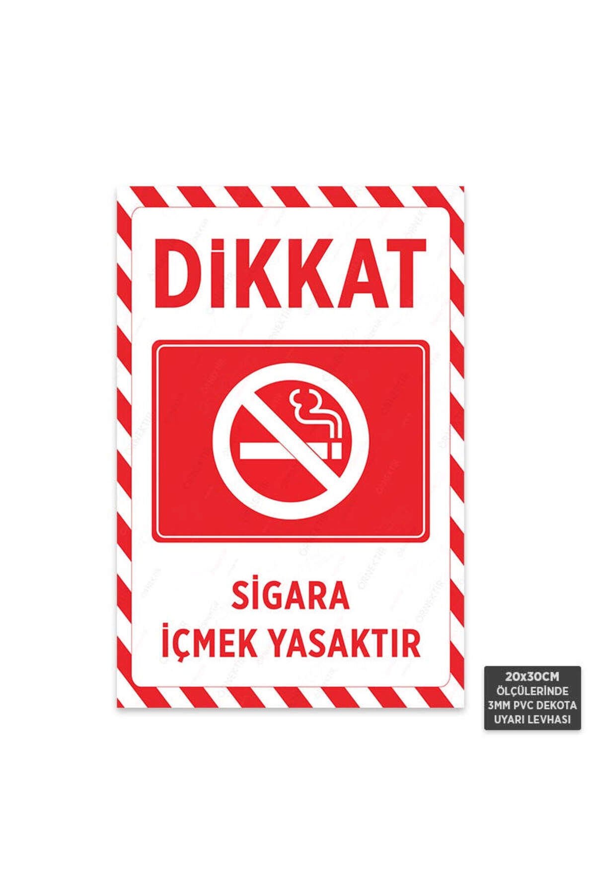 U1080 - Sigara İçmek Yasaktır Dekota Uyarı Levhası (20x30cm)