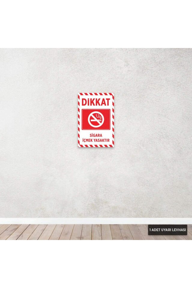 U1080 - Sigara İçmek Yasaktır Dekota Uyarı Levhası (20x30cm)