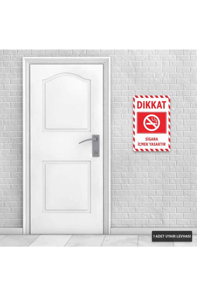 U1080 - Sigara İçmek Yasaktır Dekota Uyarı Levhası (20x30cm)