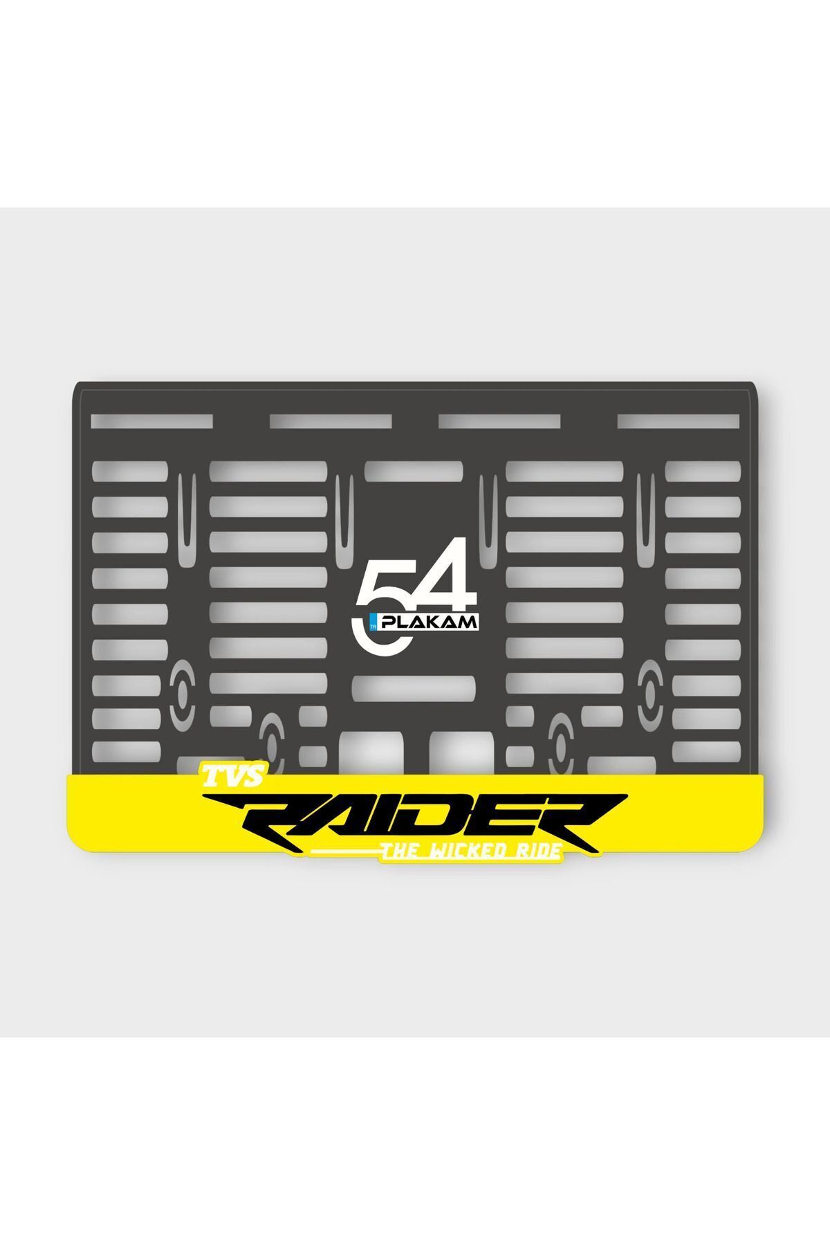 TVS RAİDER 3D KABARTMALI PLEKSİ MOTOR PLAKALIĞI