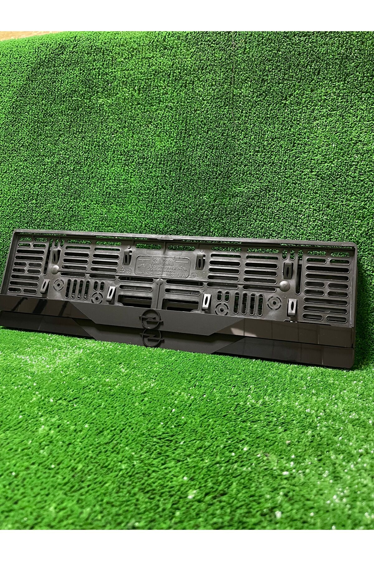 Pleksi Otomobil Plakalık Dubai Model Opel Siyah Logolu Plakalık