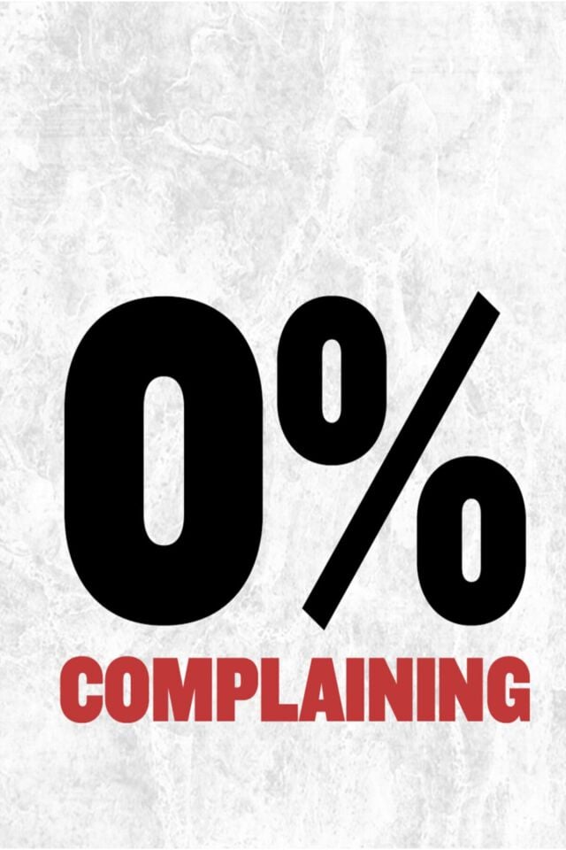 0% Complaning - Motive Edici Mini Retro Ahşap Poster - Hbb