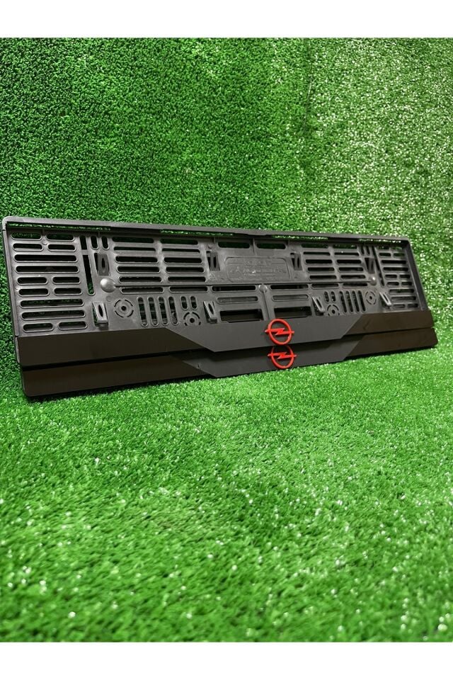 Pleksi Otomobil Plakalık Dubai Model Opel Kırmızı Logolu Uyumlu