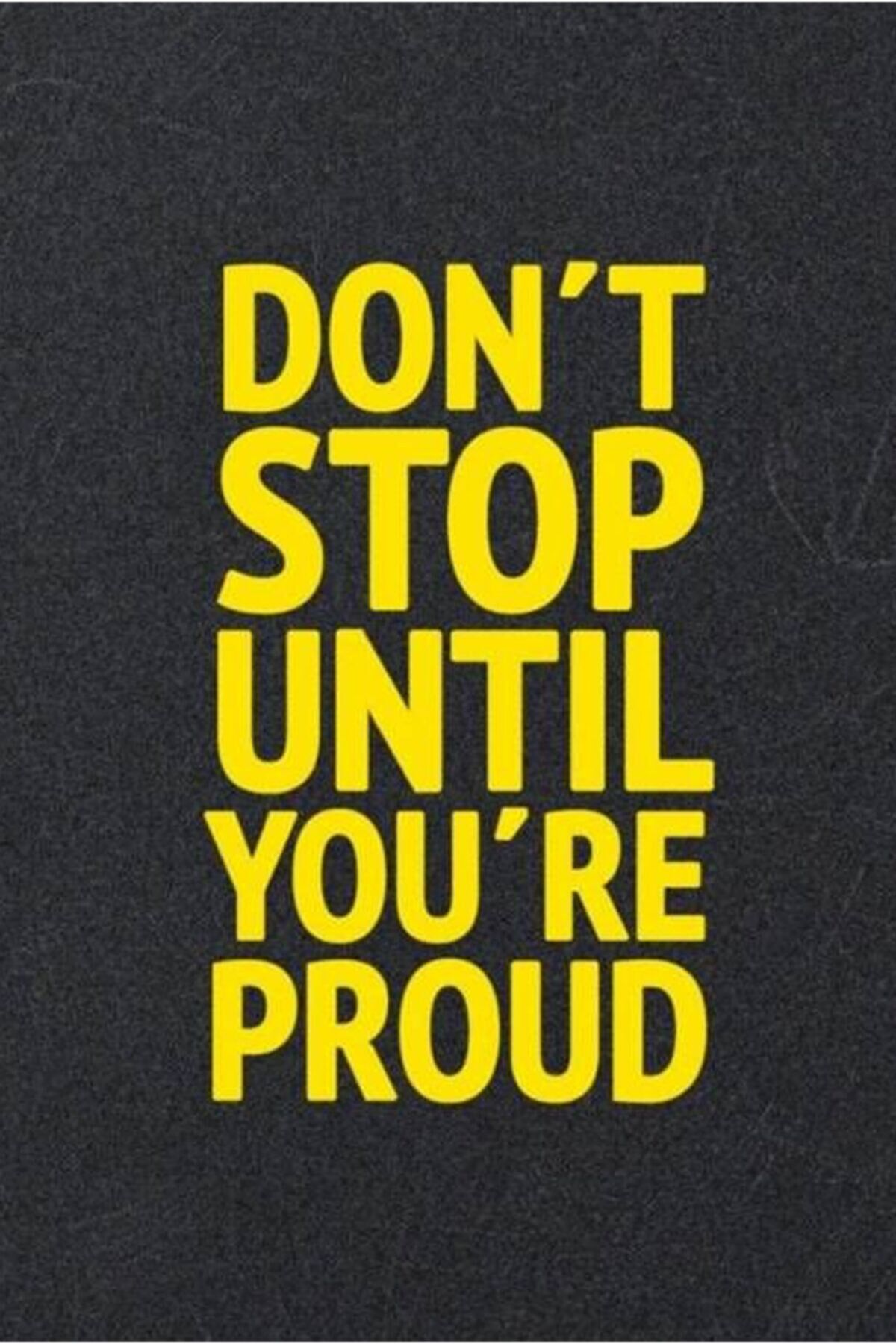 Don't Stop - Motive Edici Mini Retro Ahşap Poster - Hbb