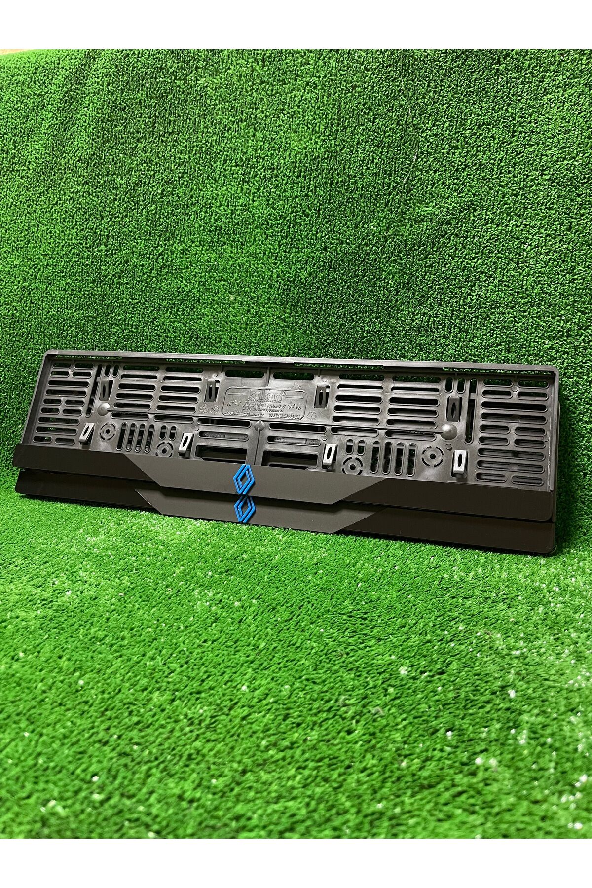 Pleksi Otomobil Plakalık Dubai Model Renault Mavi Logolu Plakalık