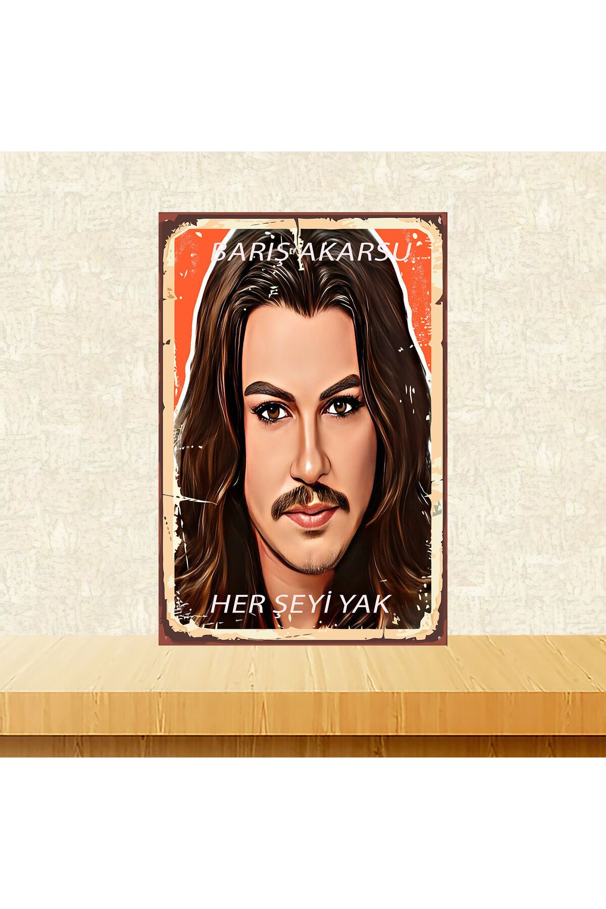 Barış Akarsu Temalı 20 x 30 CM MDF Ahşap Duvar Tablosu Arkasından Yapışkan Mevcuttur