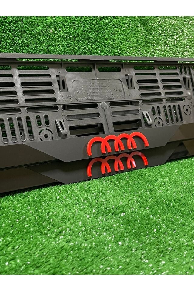 Pleksi Otomobil Plakalık Dubai Model Audı Kırmızı Logolu Plakalık