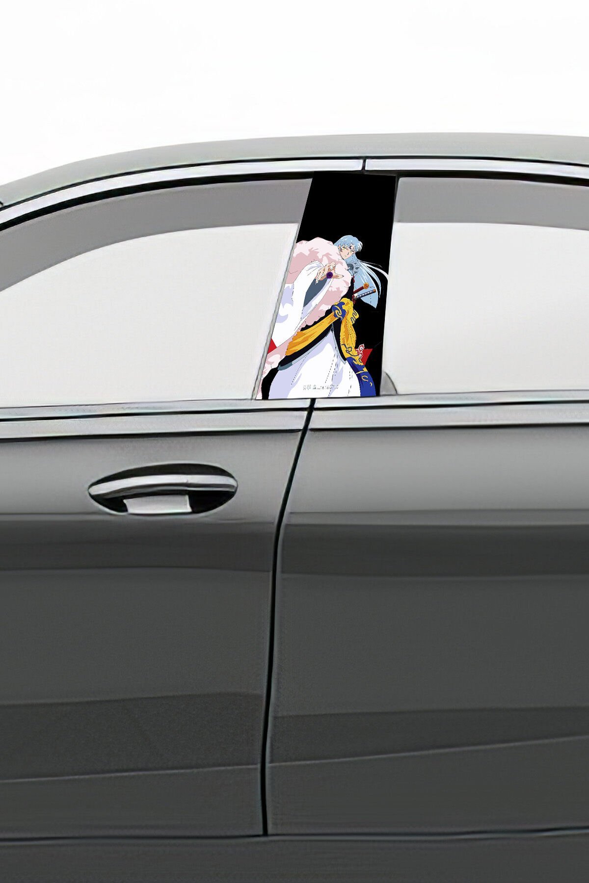 Araç Kapı Direk Kaplama Folyosu Desenli (Sağ Sol Takım) (2 Adet) - 22x50 Cm