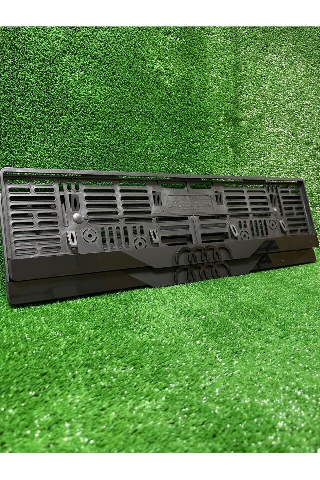 Pleksi Otomobil Plakalık Dubai Model Audı Siyah Logolu Plakalık