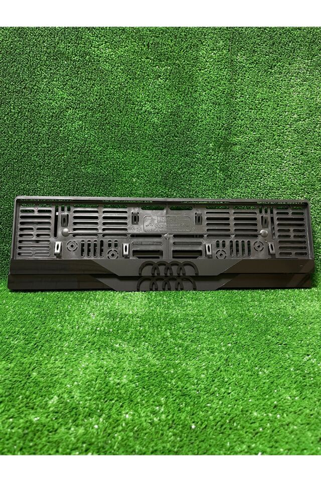 Pleksi Otomobil Plakalık Dubai Model Audı Siyah Logolu Plakalık