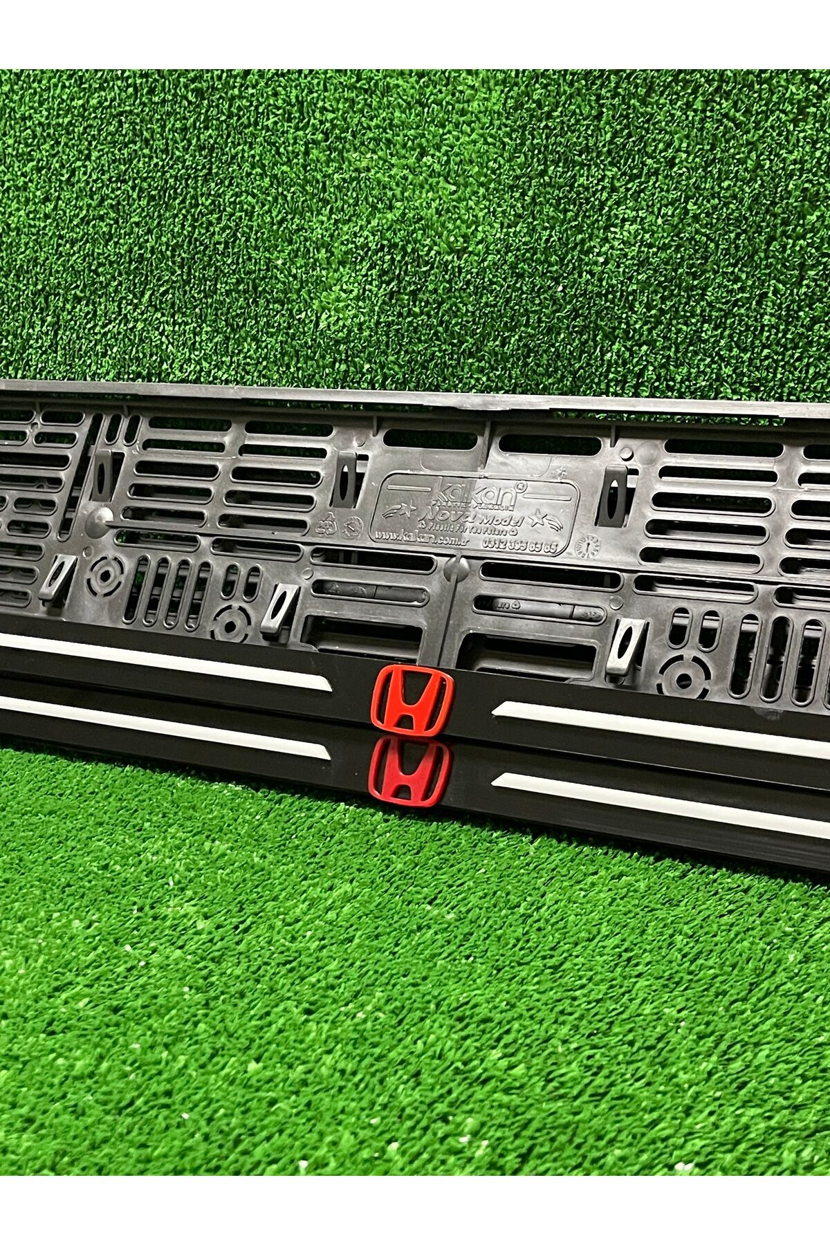 Honda H Logolu Kabartma Tasarım Araba Plakalık