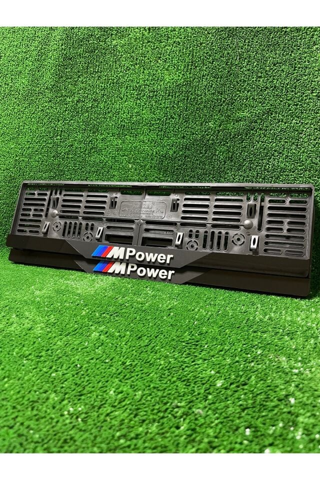 Pleksi Otomobil Plakalık Dubai Model BMW M POWER Logolu Plakalık