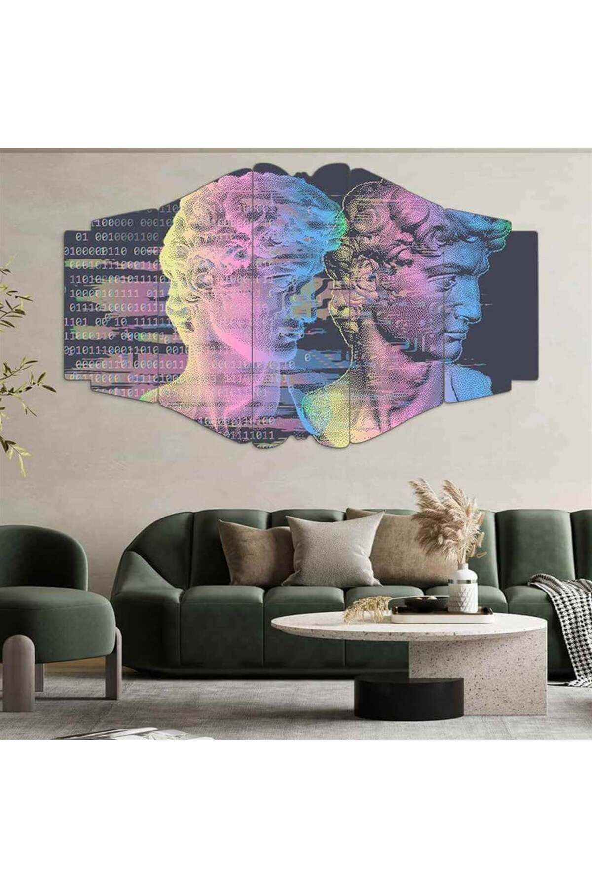 Dijital Rönesans - 5 Parçalı Tablo