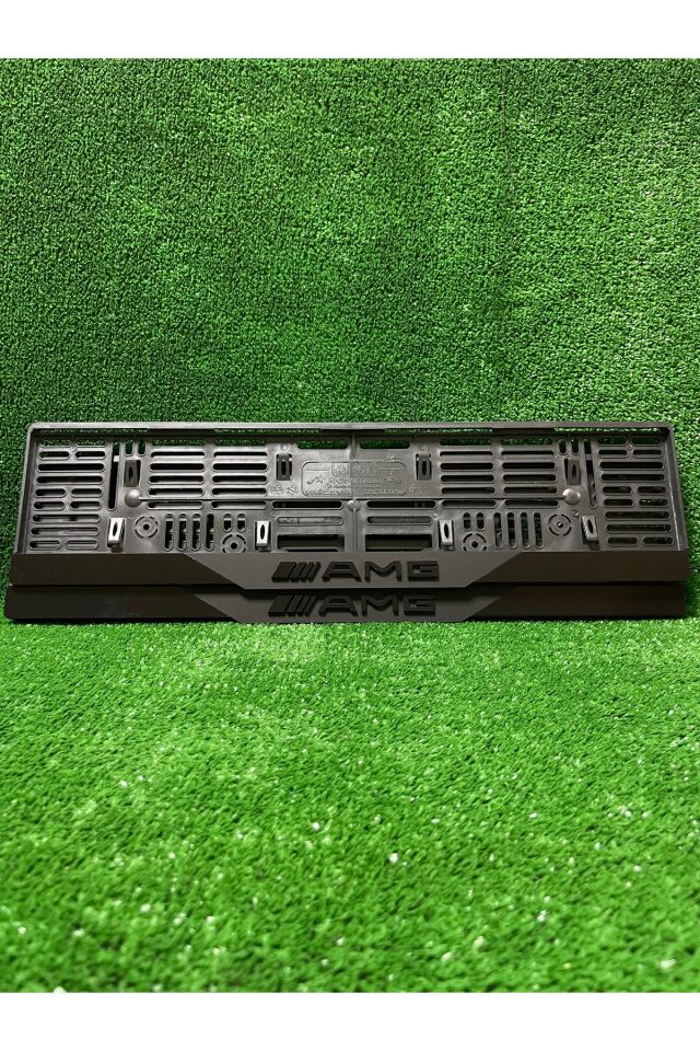 Pleksi Otomobil Plakalık Dubai Model Mercedes AMG Siyah Logolu Plakalık Uyumlu