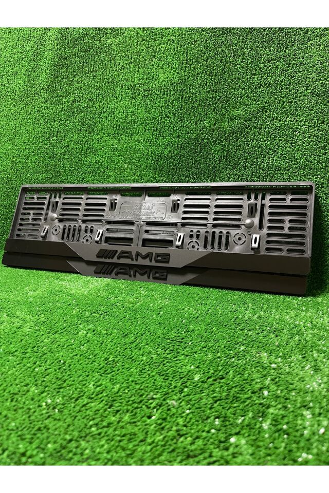 Pleksi Otomobil Plakalık Dubai Model Mercedes AMG Siyah Logolu Plakalık Uyumlu