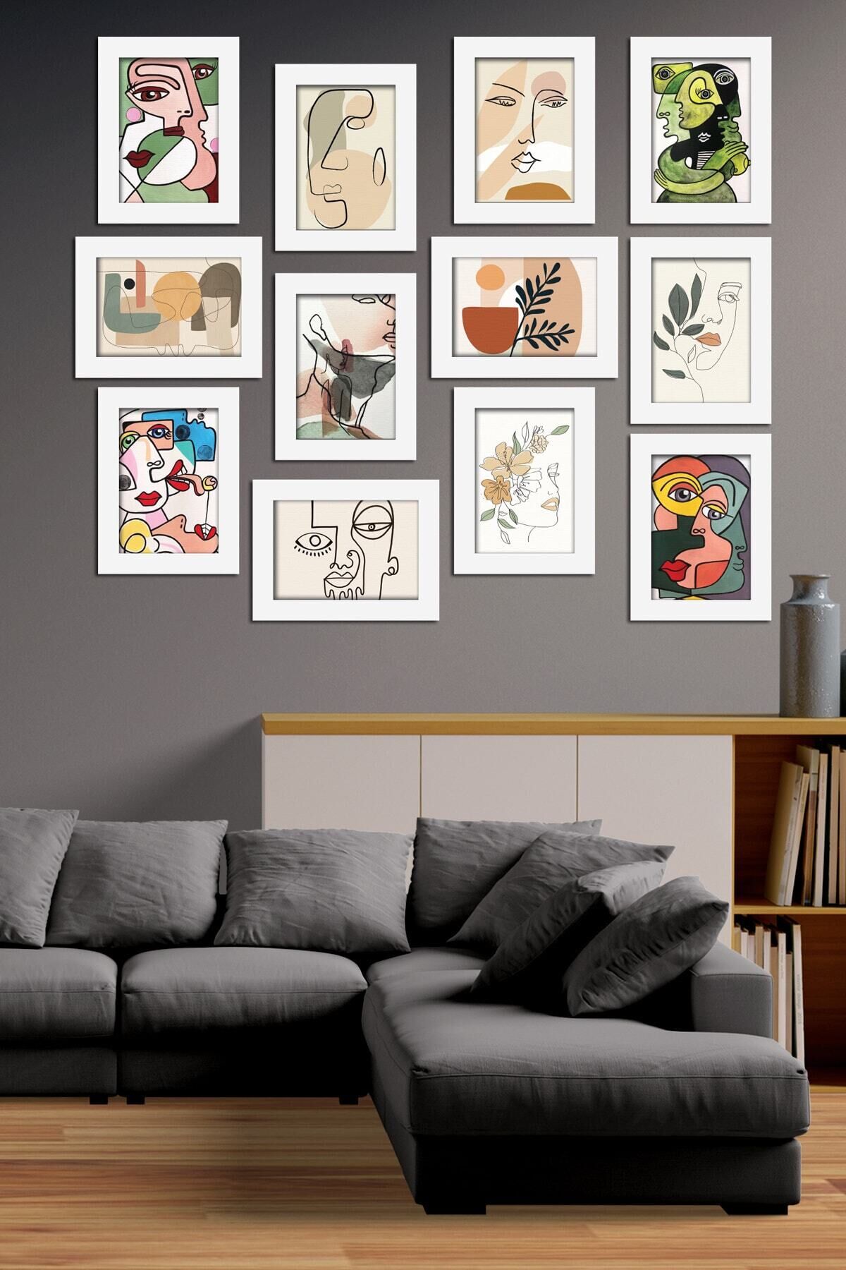 Modern Style 12 Parçalı Mdf Tablo Mck027