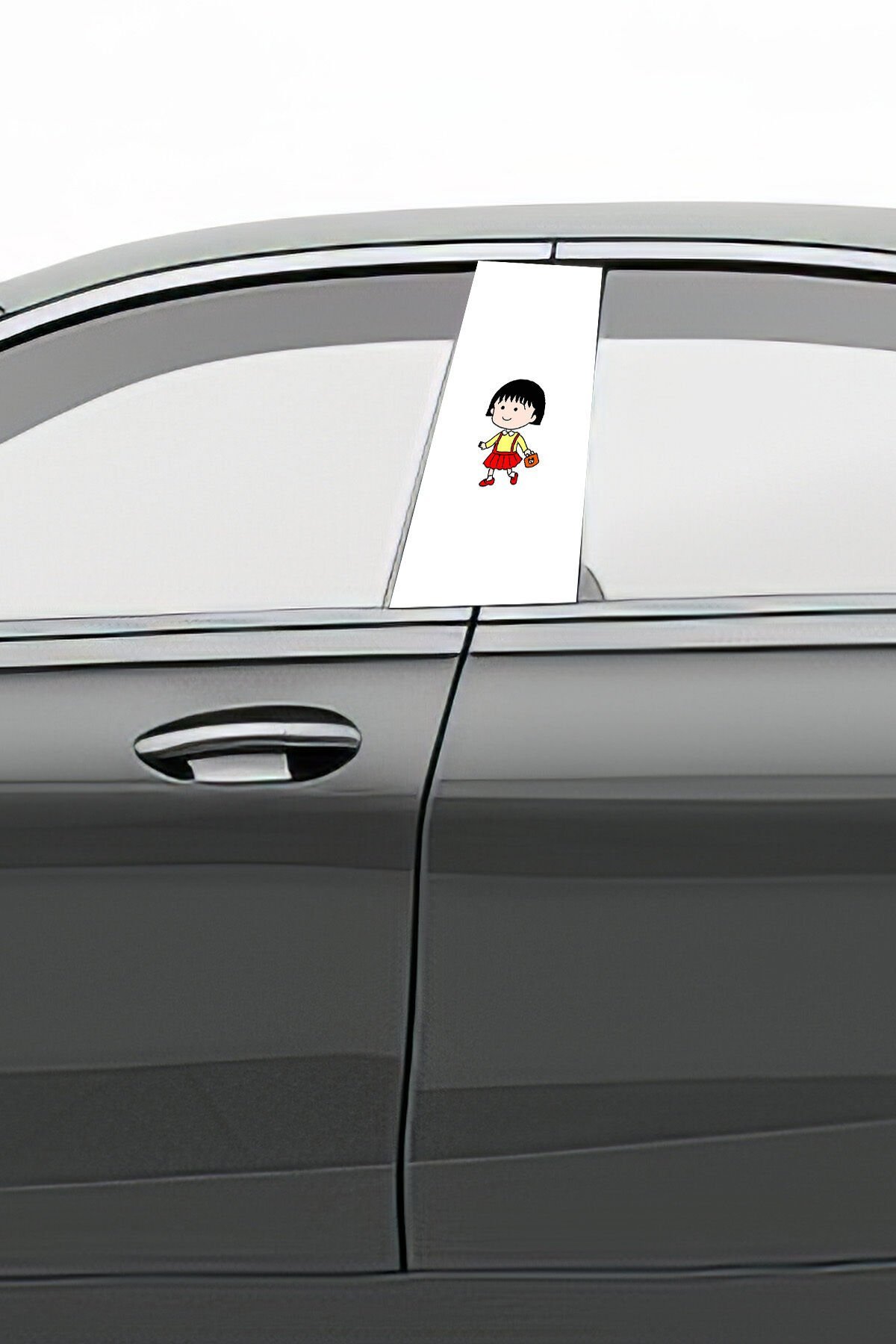 Araç Kapı Direk Kaplama Folyosu Desenli (Sağ Sol Takım) (2 Adet) - 22x50 Cm