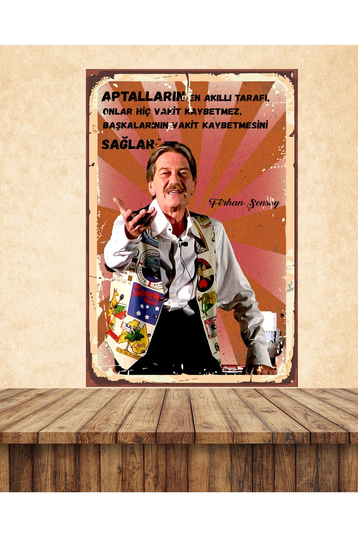 Ferhan Şensoy Onlar Hiç Vakit Kaybetmez Temalı 20 x 30 CM MDF Duvar Tablosu 06