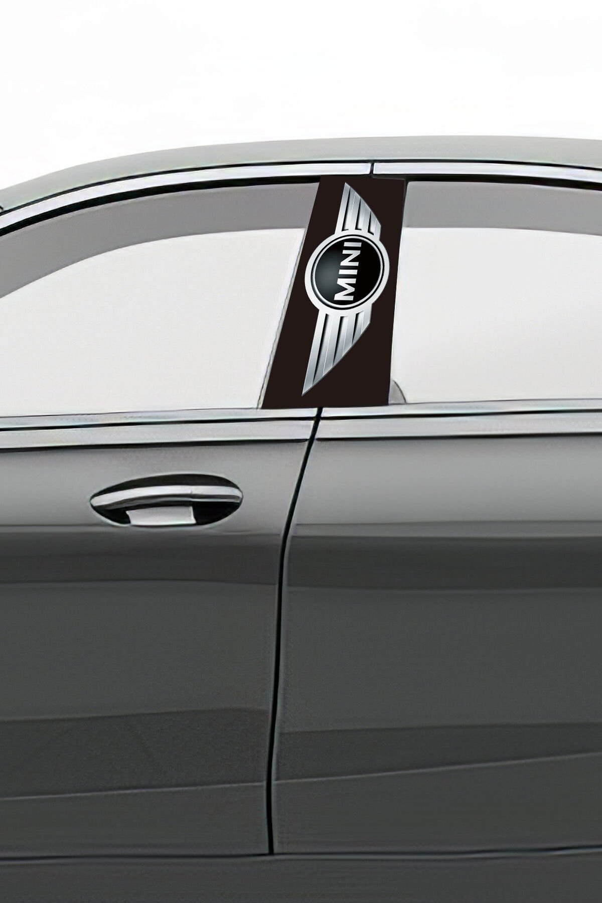 Araç Kapı Direk Kaplama Folyosu Desenli (Sağ Sol Takım) (2 Adet) - 22x50 Cm