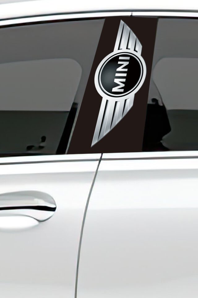 Araç Kapı Direk Kaplama Folyosu Desenli (Sağ Sol Takım) (2 Adet) - 22x50 Cm