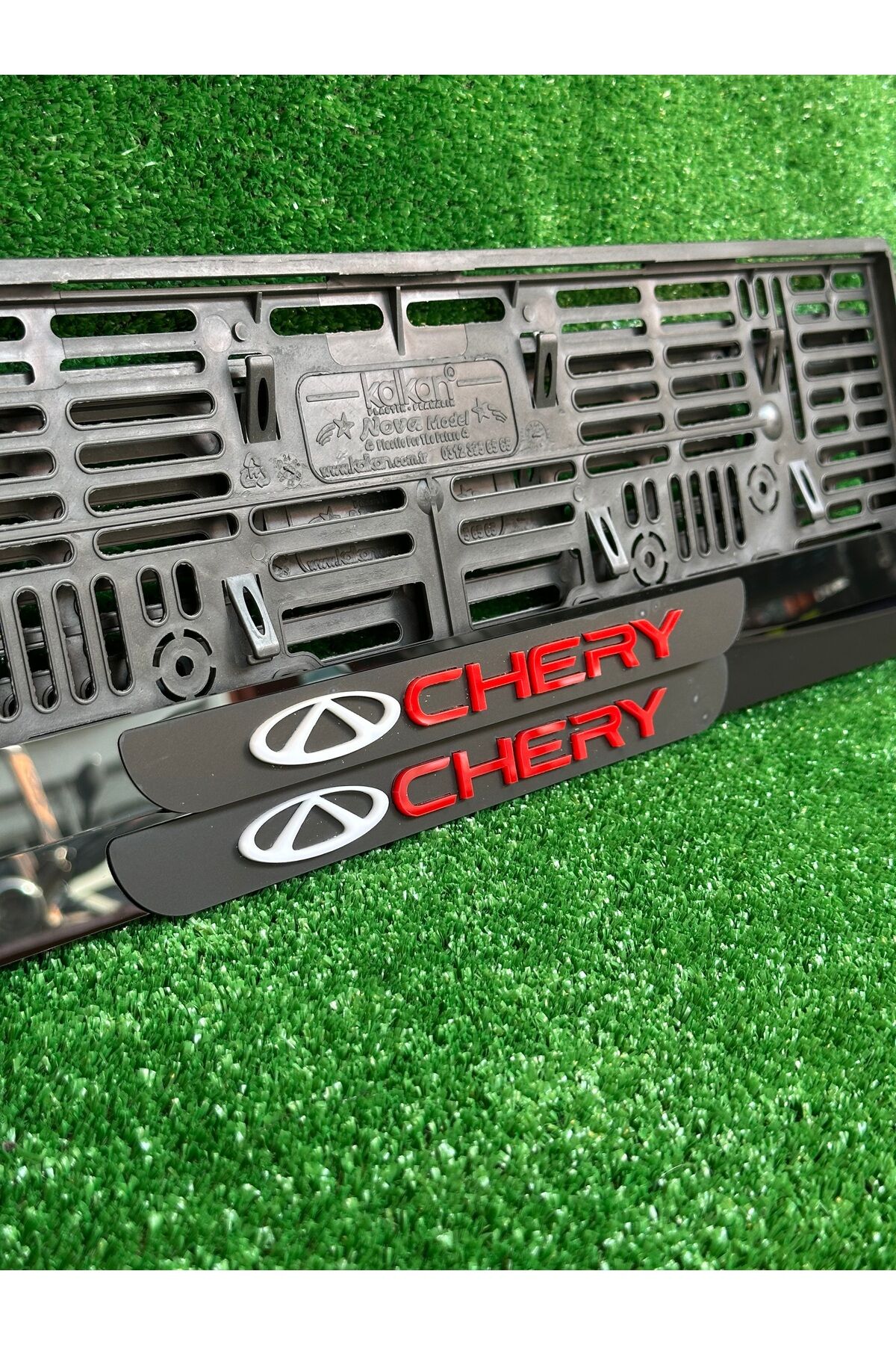 Pleksi Otomobil Plakalık Ahenk Model Chery Logolu Plakalık