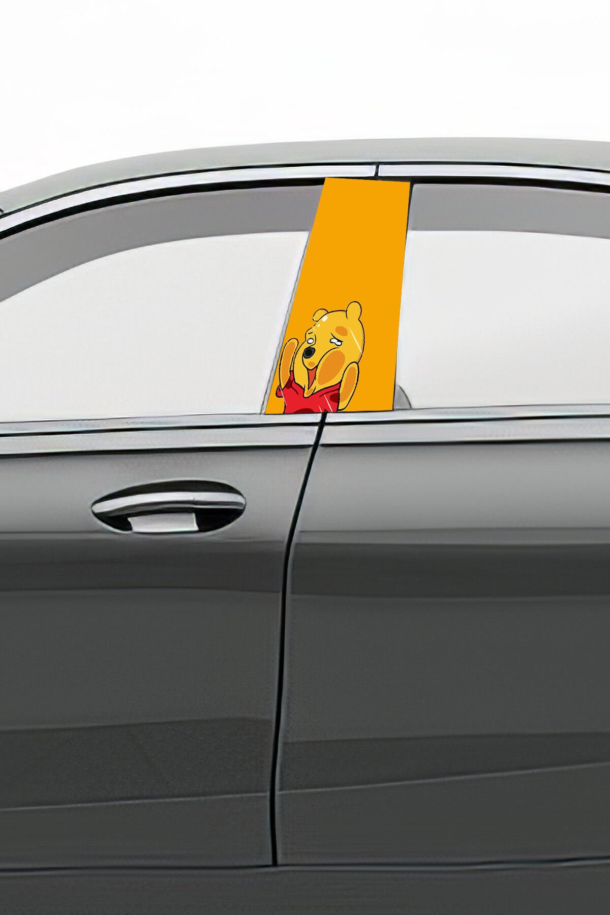 Araç Kapı Direk Kaplama Folyosu Desenli (Sağ Sol Takım) (2 Adet) - 22x50 Cm