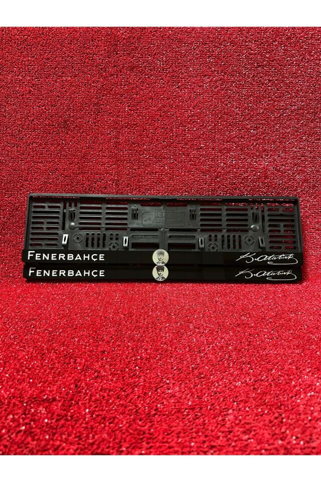 Plakalık Oto Araba Plakalığı K.ATATÜRK İmzalı FENERBAHÇE Yazılı ATATÜRK Logolu Plakalık