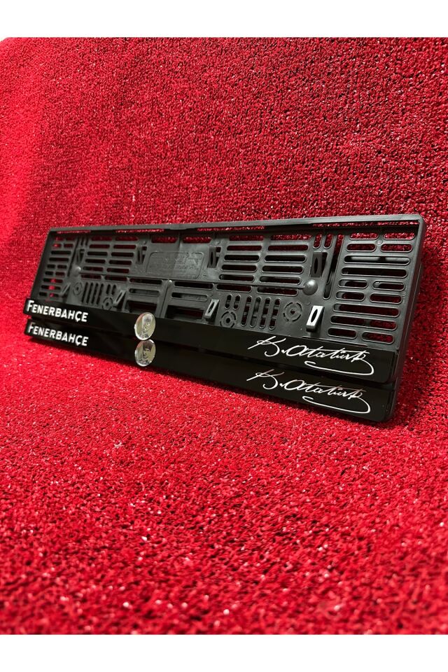 Plakalık Oto Araba Plakalığı K.ATATÜRK İmzalı FENERBAHÇE Yazılı ATATÜRK Logolu Plakalık