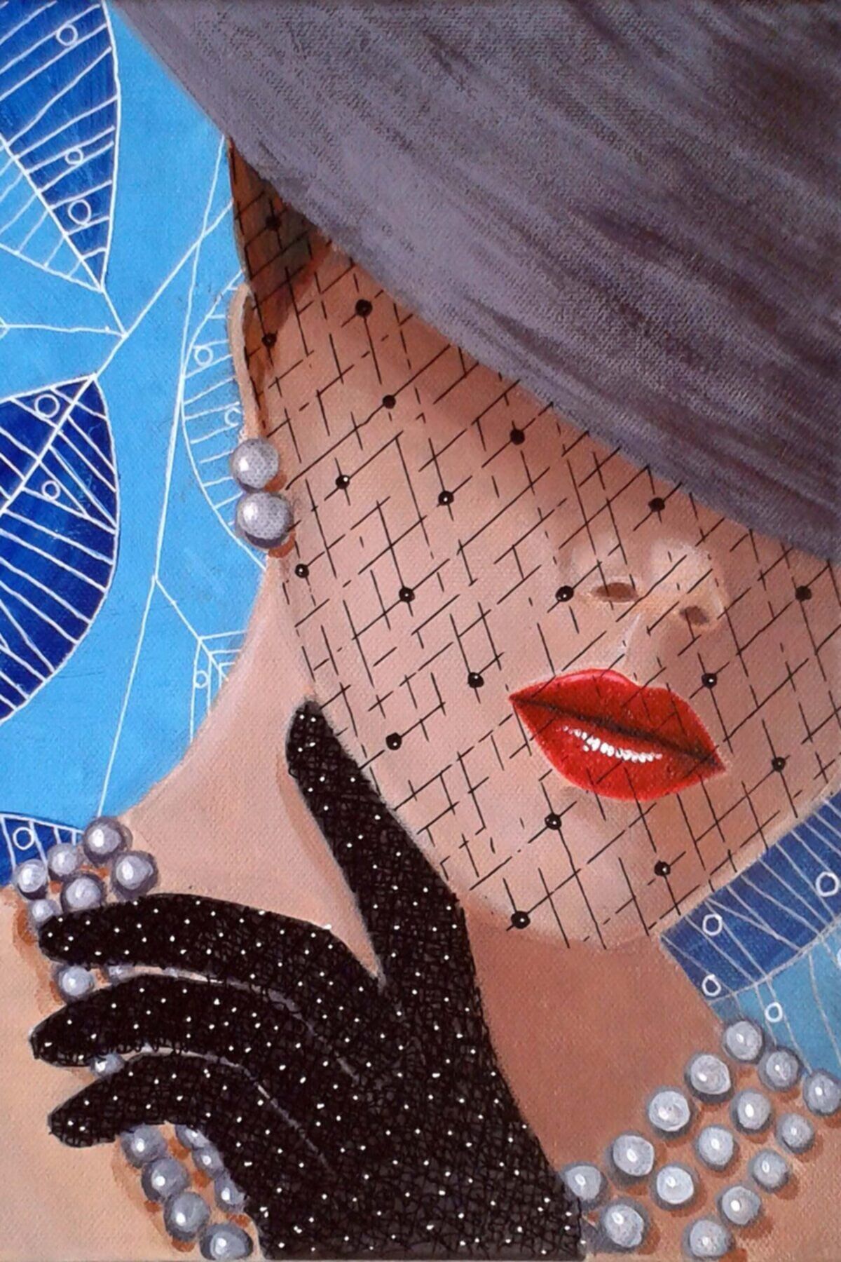 Kadın Figürlü Ahşap Poster 20x30