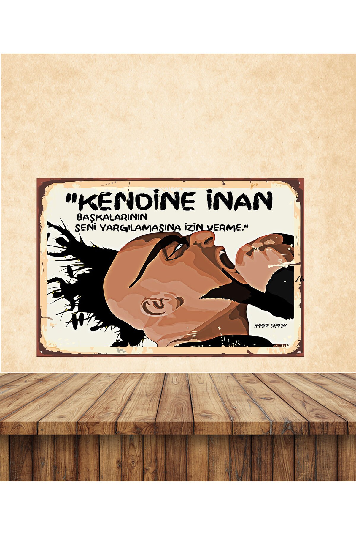 Hayko Cepkin Temalı 20 x 30 CM MDF Tablo