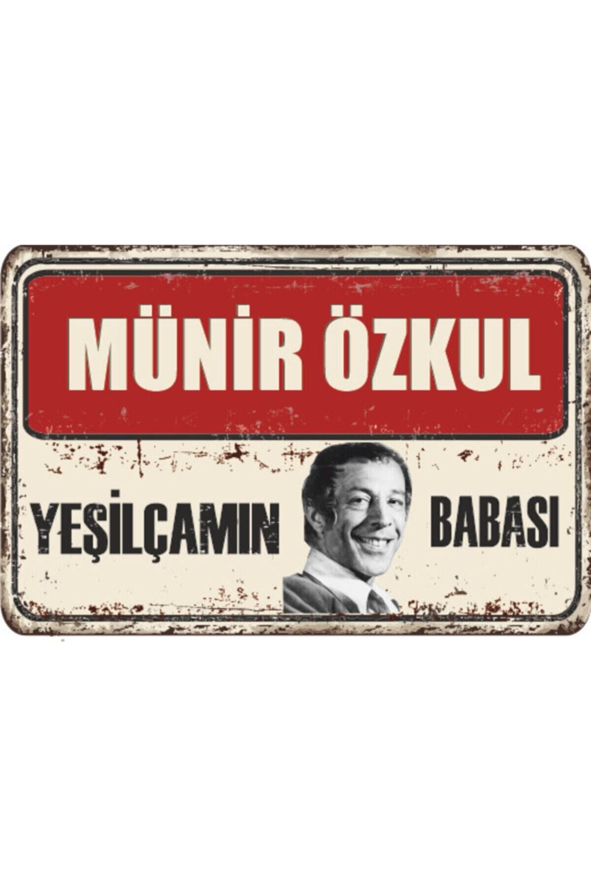 Münir Özkul Yeşilçam Retro Ahşap Poster