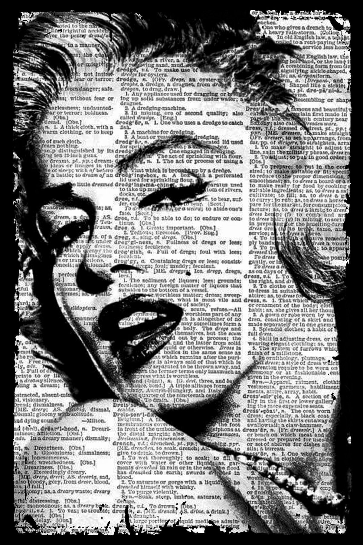 Marilyn Monroe Retro Ahşap Poster (20x30)