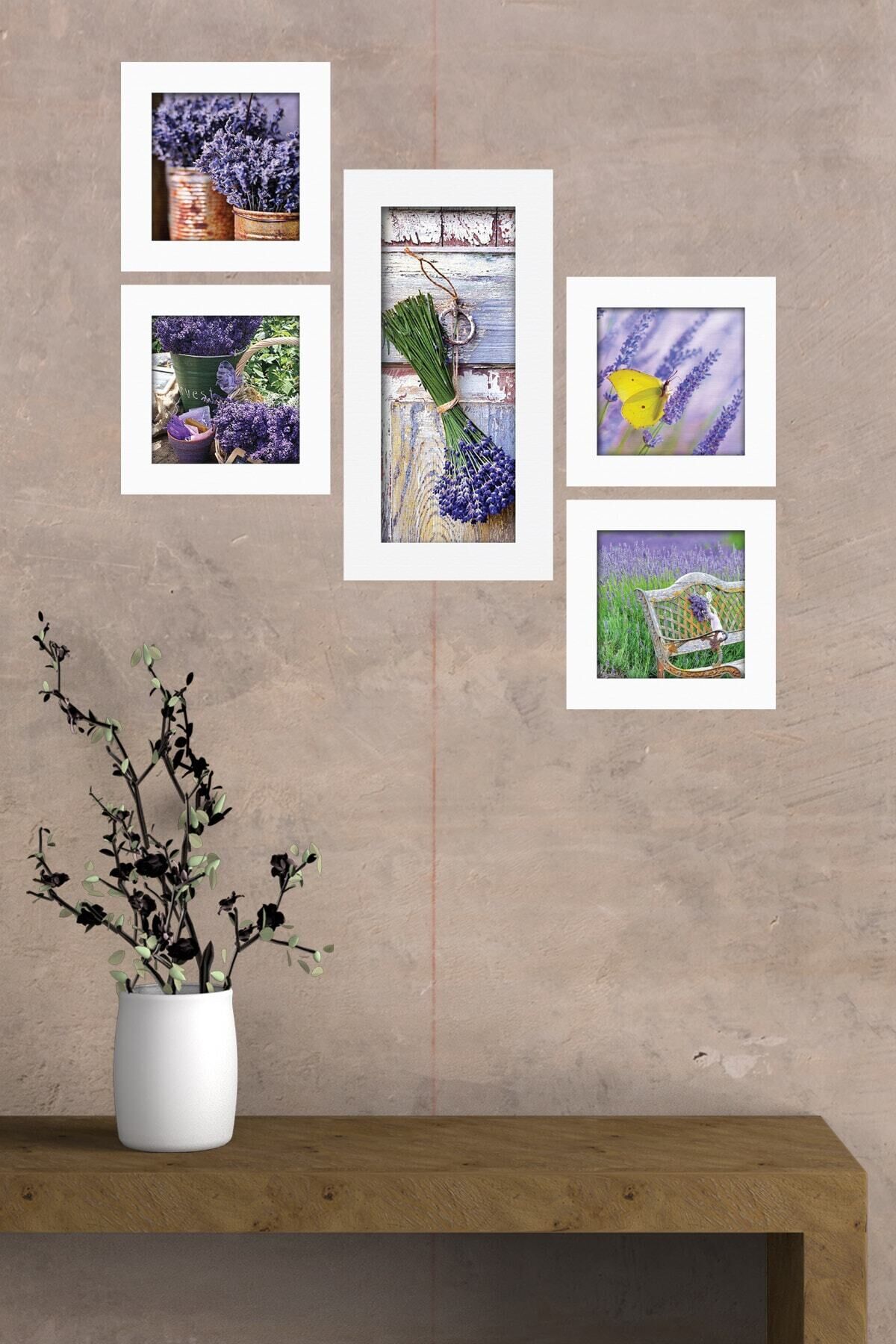 Collage Style 5 Parçalı Mdf Tablo Atf285