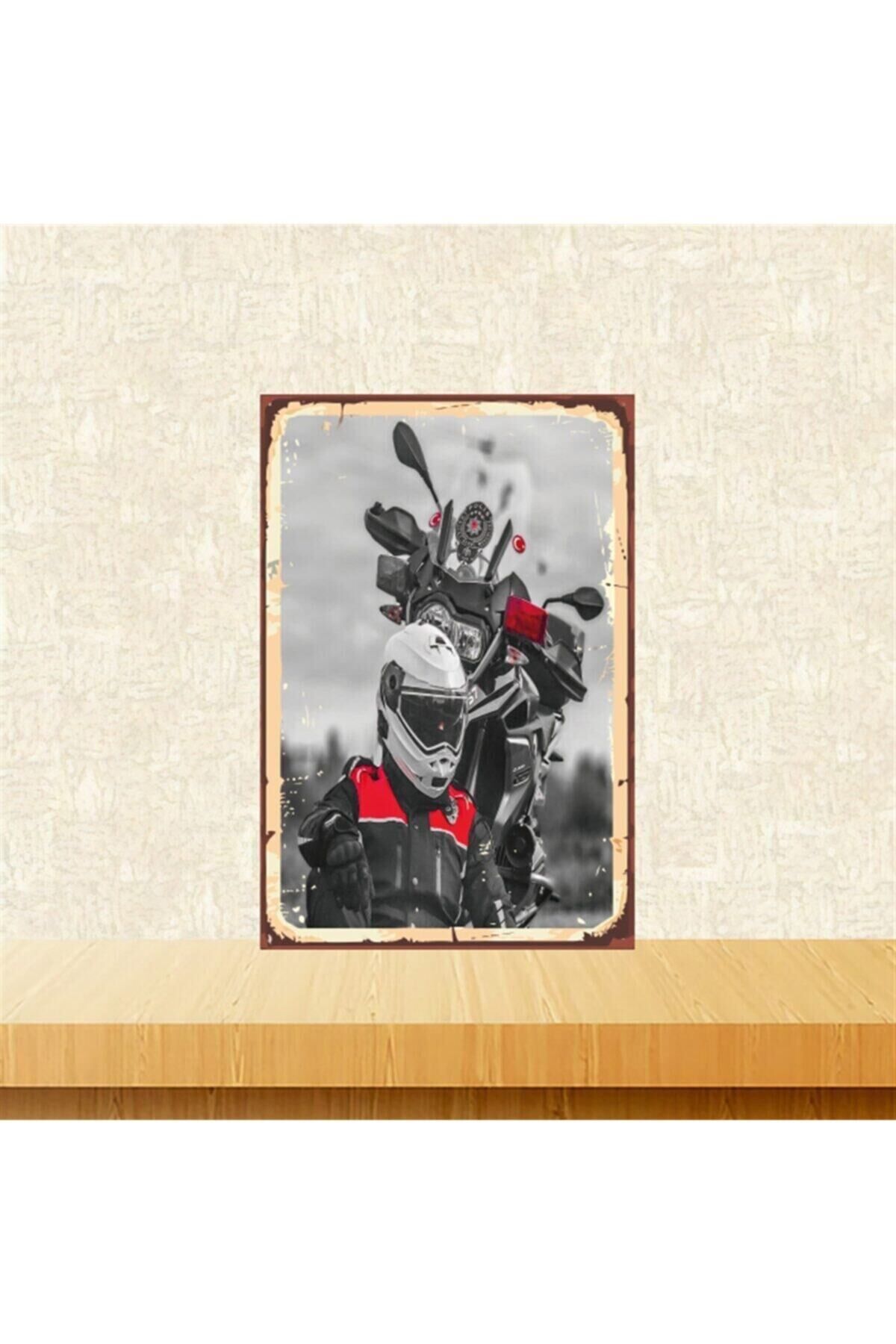 Yunus Polis Tasarımlı 20-30 Cm Retro Ahşap Tablo Tkfx4548