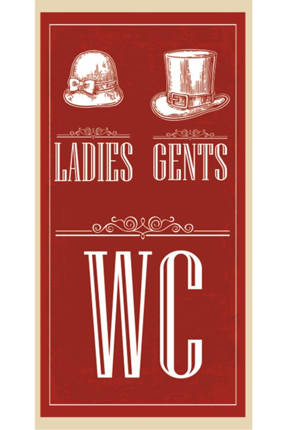 Ladies And Gents - Retro Ahşap Poster – Özel Koleksiyon – Hbb