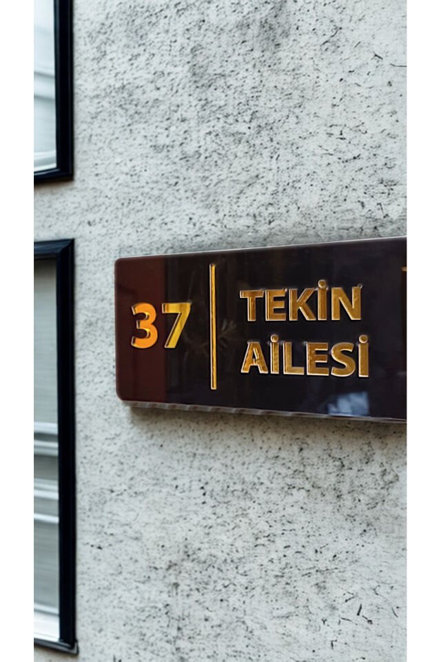 Kişiye Özel Pleksi Kapı İsimliği ve Numarası