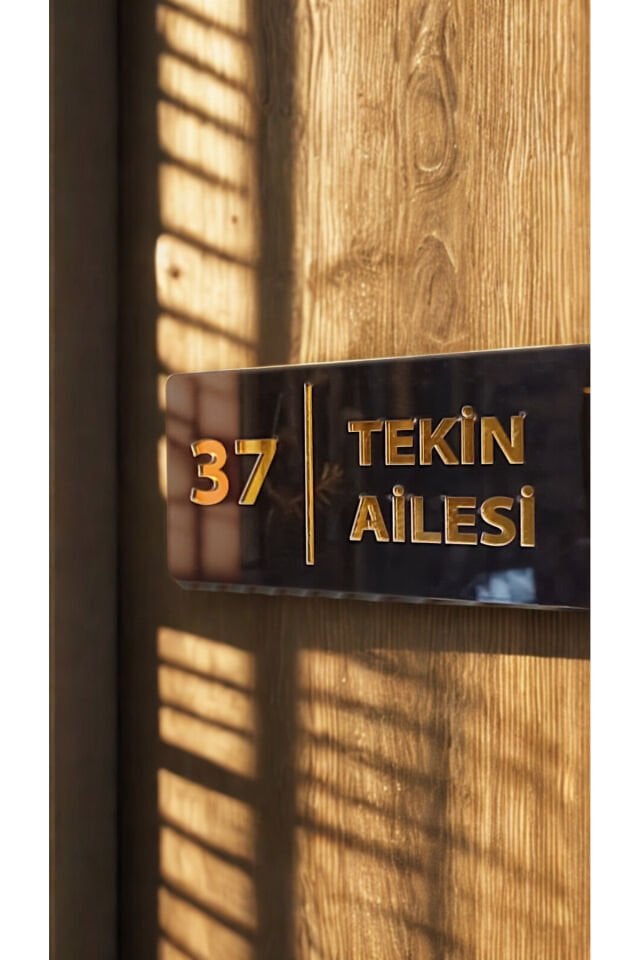 Kişiye Özel Pleksi Kapı İsimliği ve Numarası