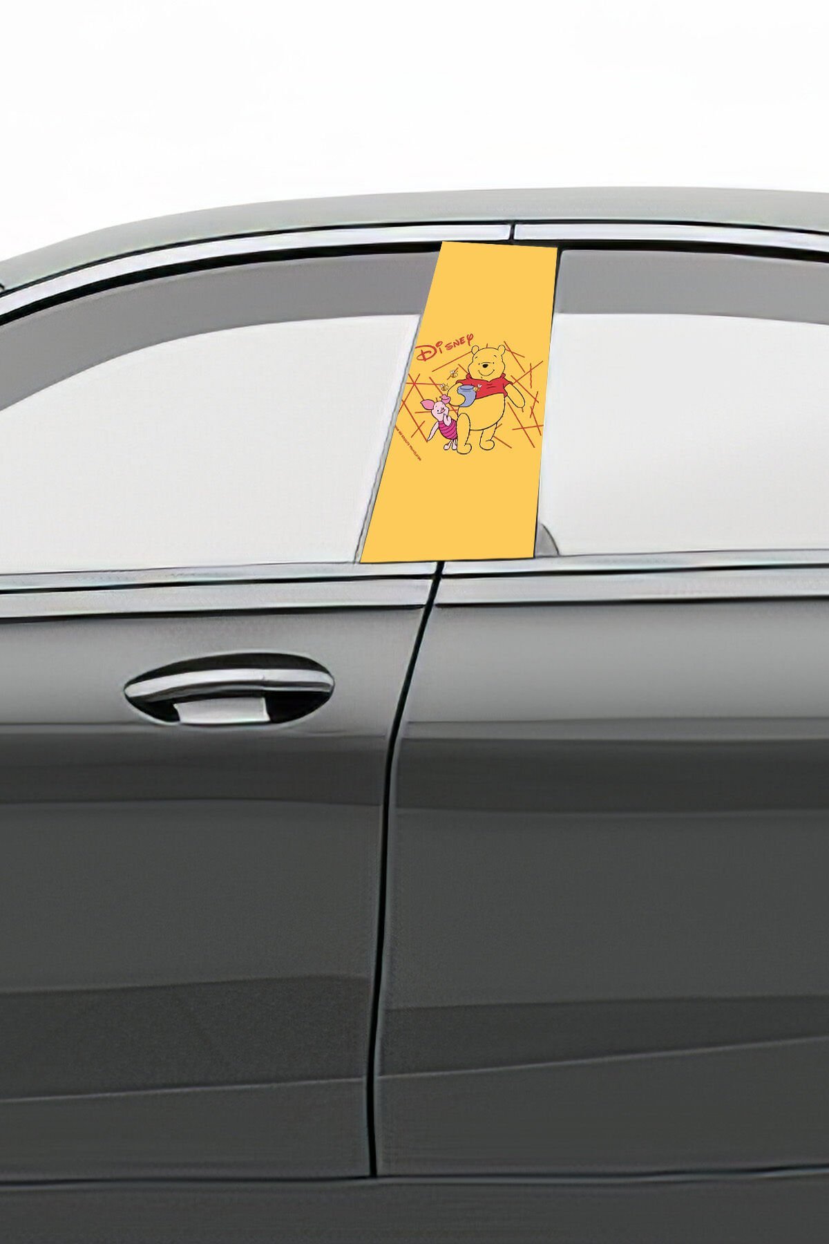 Araç Kapı Direk Kaplama Folyosu Desenli (Sağ Sol Takım) (2 Adet) - 22x50 Cm