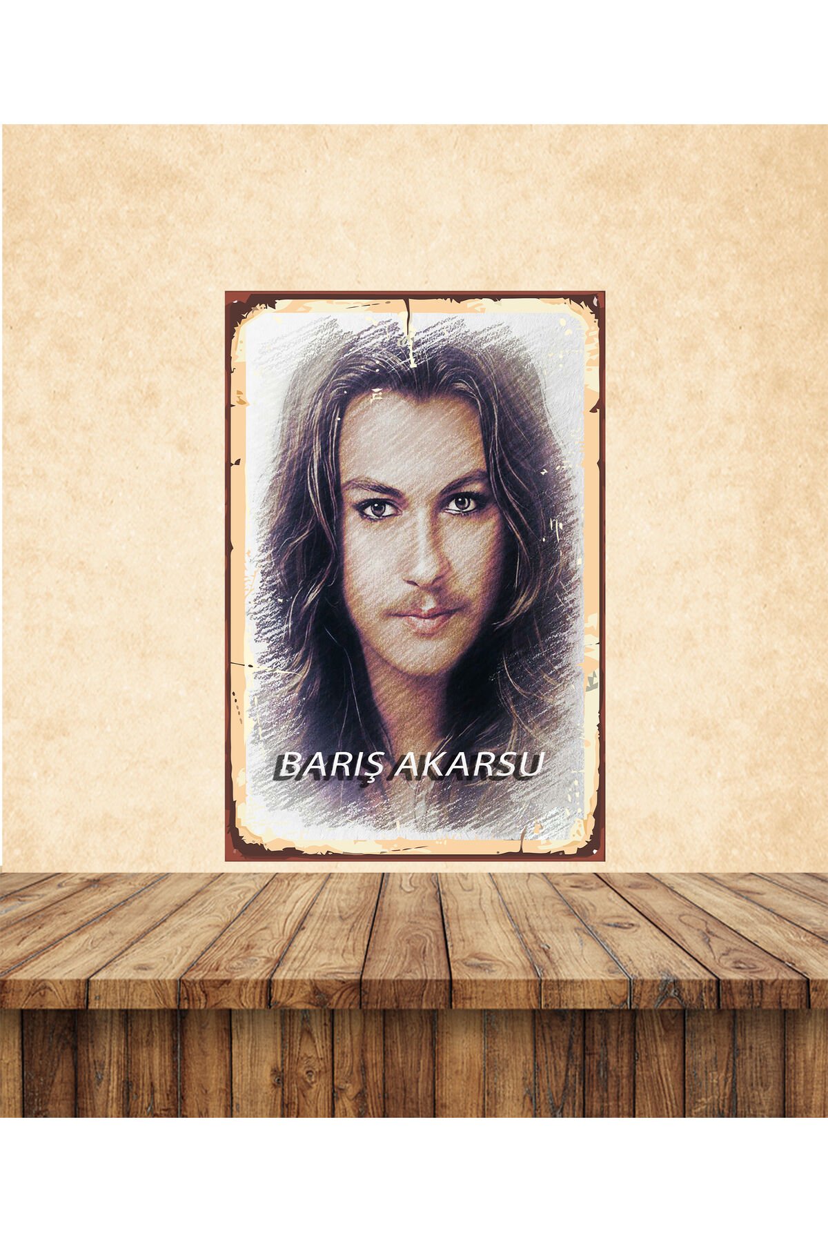 Barış Akarsu Temalı 20 x 30 CM MDF Tablo