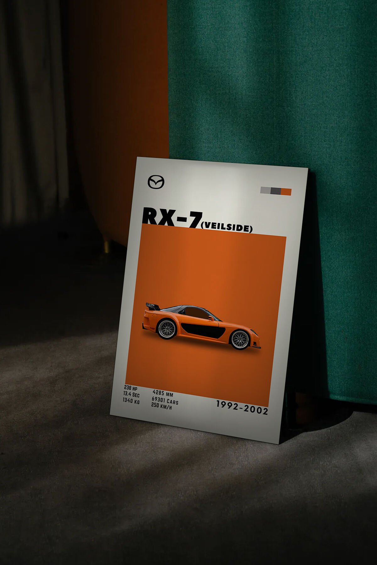 Nostalji araba Serisi mdf tablo seti