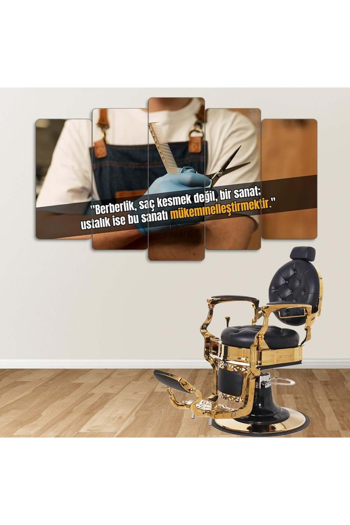 Berberlik Bir Sanat - 5 Parçalı Berber Tablo