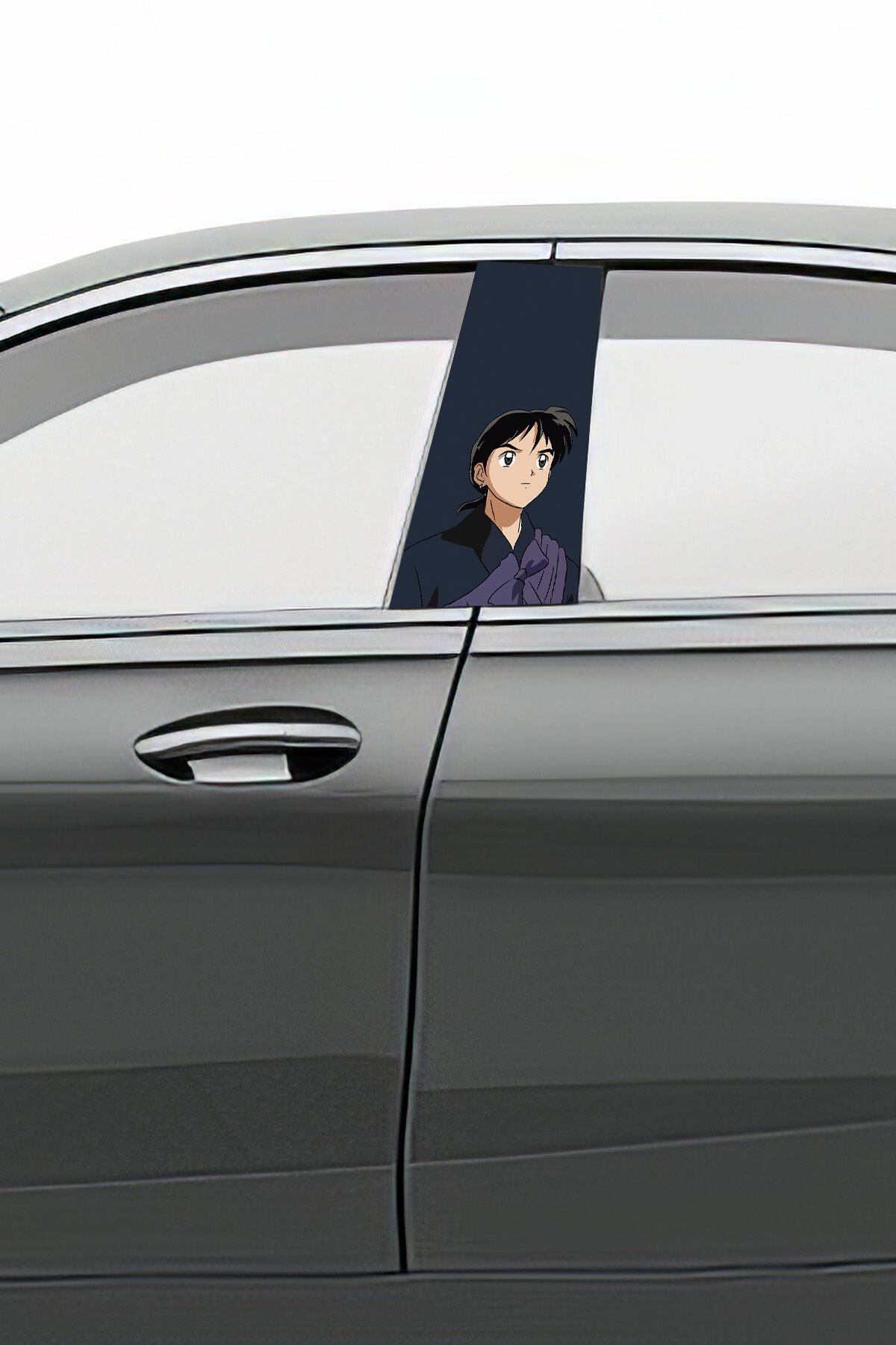 Araç Kapı Direk Kaplama Folyosu Desenli (Sağ Sol Takım) (2 Adet) - 22x50 Cm