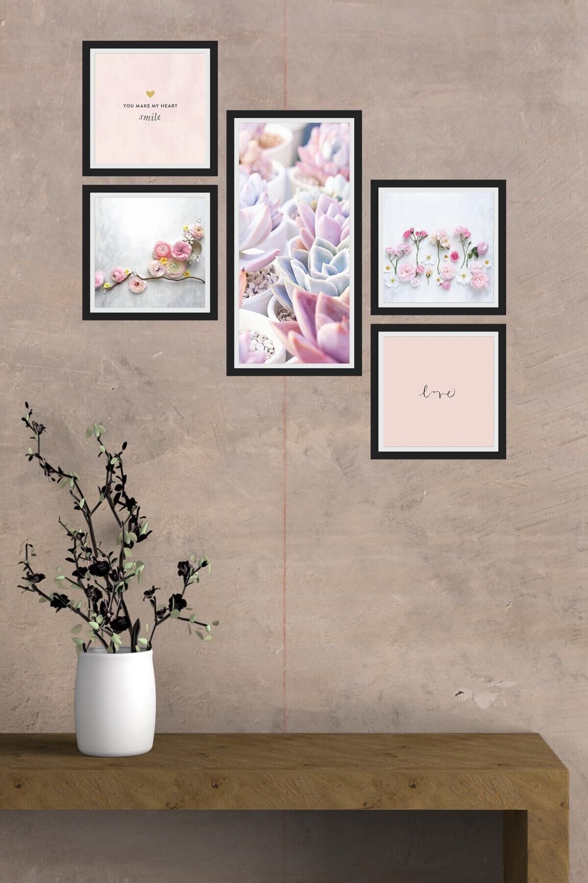 Collage Style 5 Parçalı Mdf Tablo Atf257