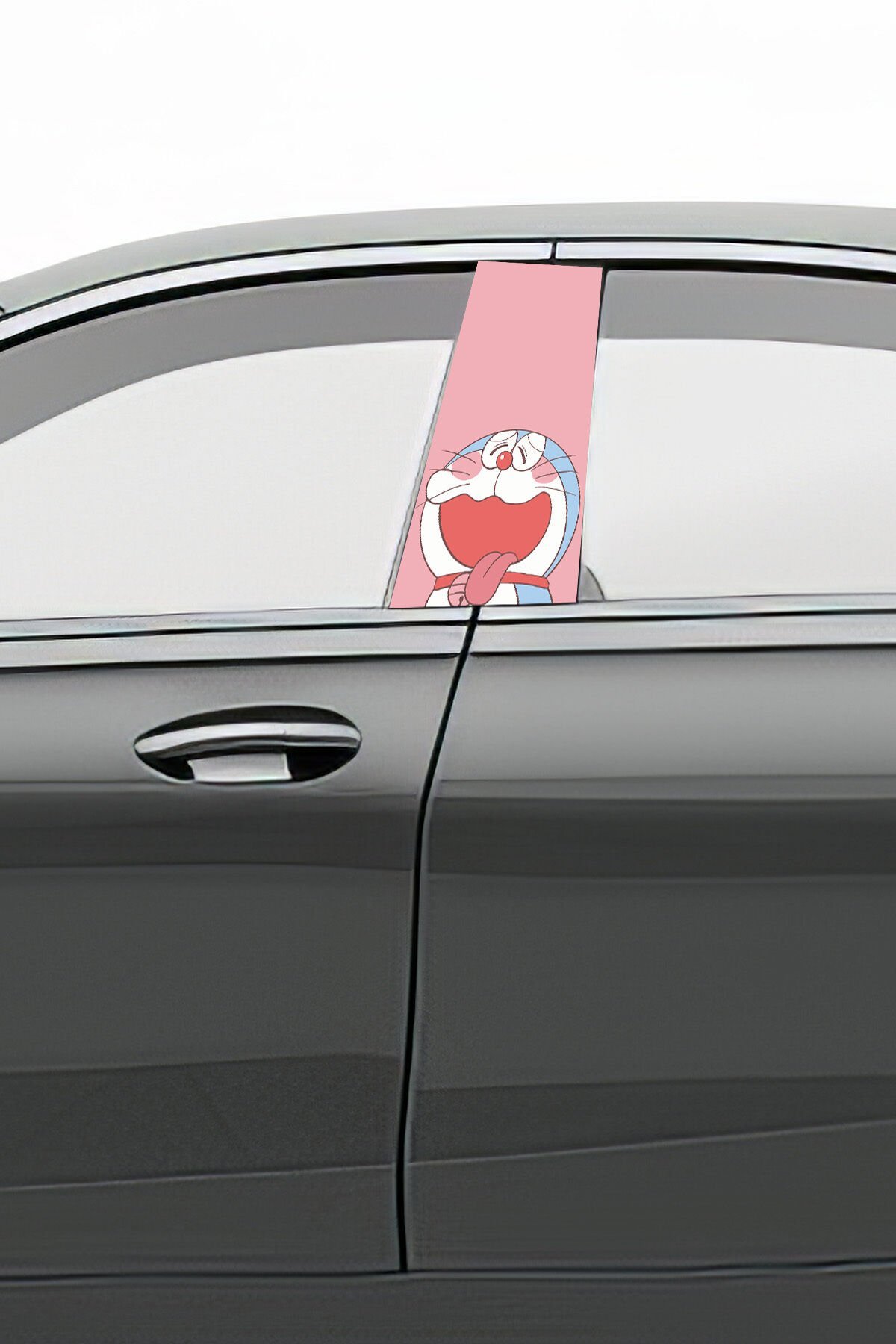 Araç Kapı Direk Kaplama Folyosu Desenli (Sağ Sol Takım) (2 Adet) - 22x50 Cm