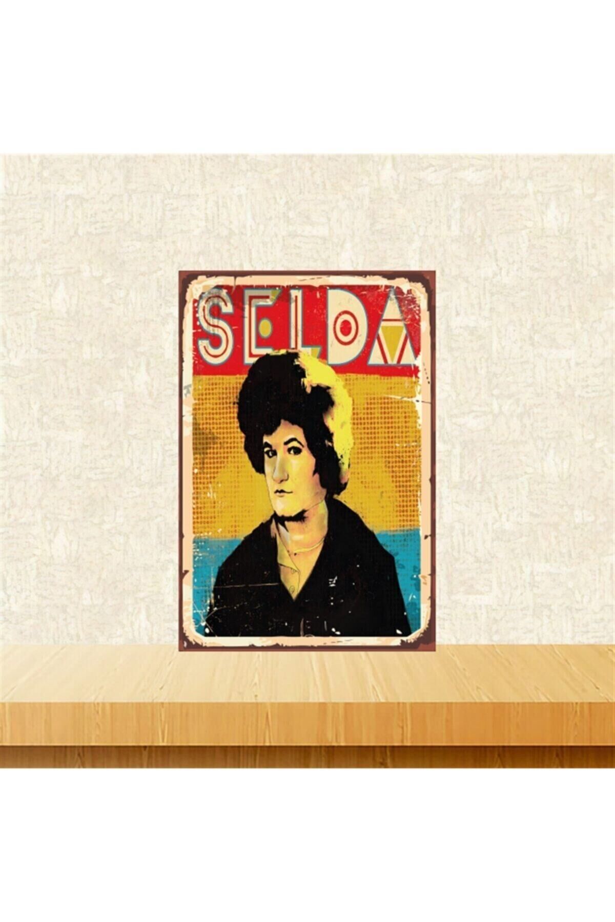 Selda 20-30 Cm Retro Ahşap Tablo Tkfx4676
