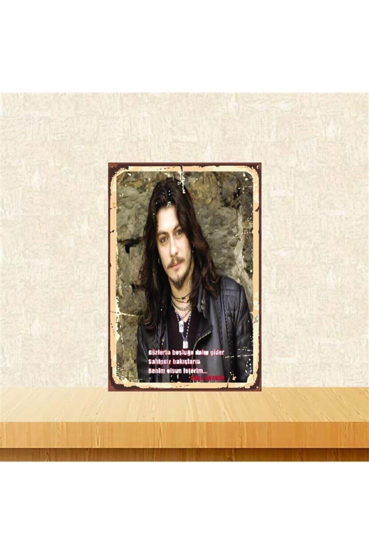 Barış Akarsu Gözlerin Boşluğa Dalıp Gider Retro Ahşap Poster 20 30 Cm