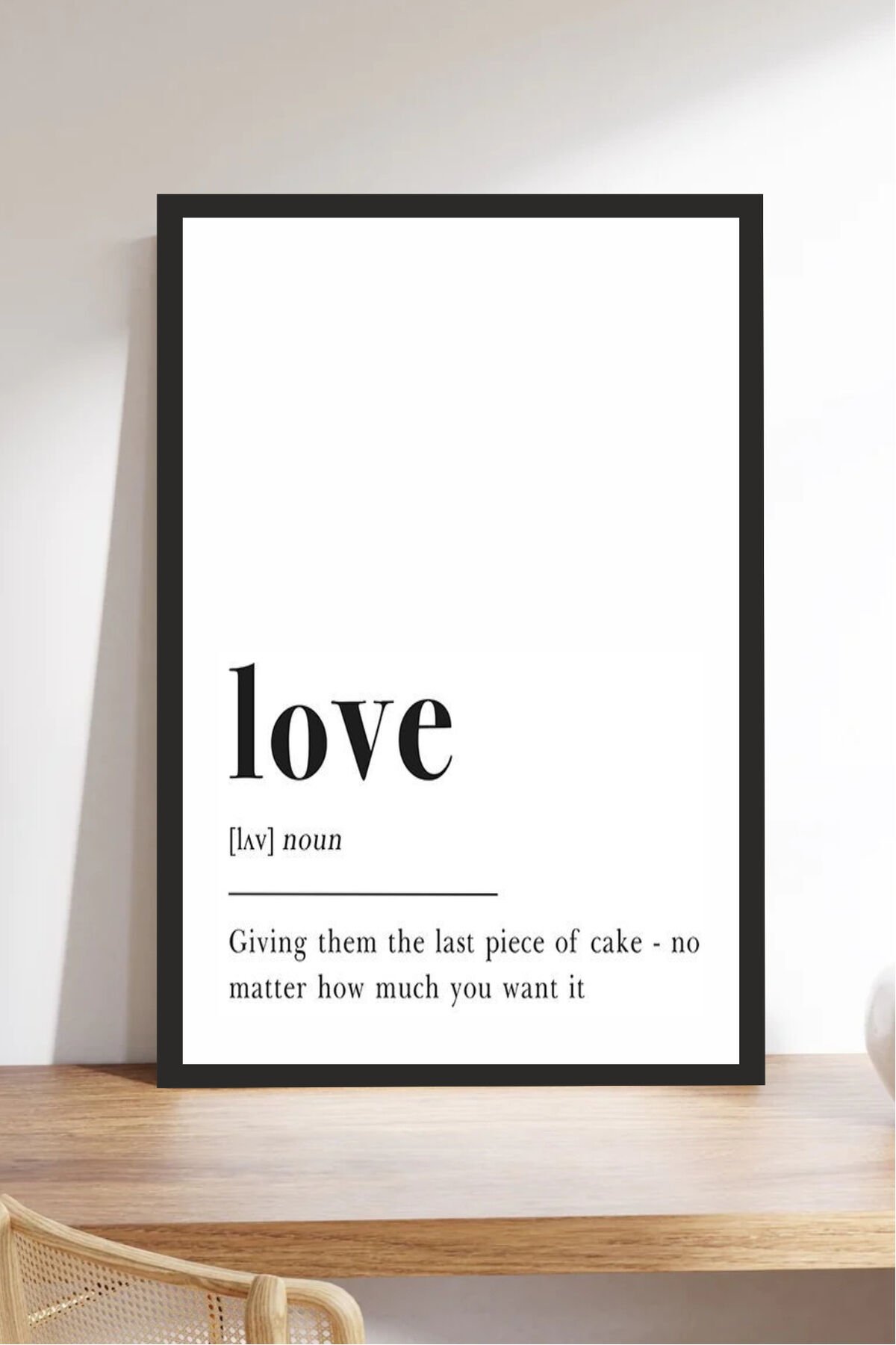 Home Yazılı Ahşap Mdf Çerçeve Görünümlü Mdf Tablo