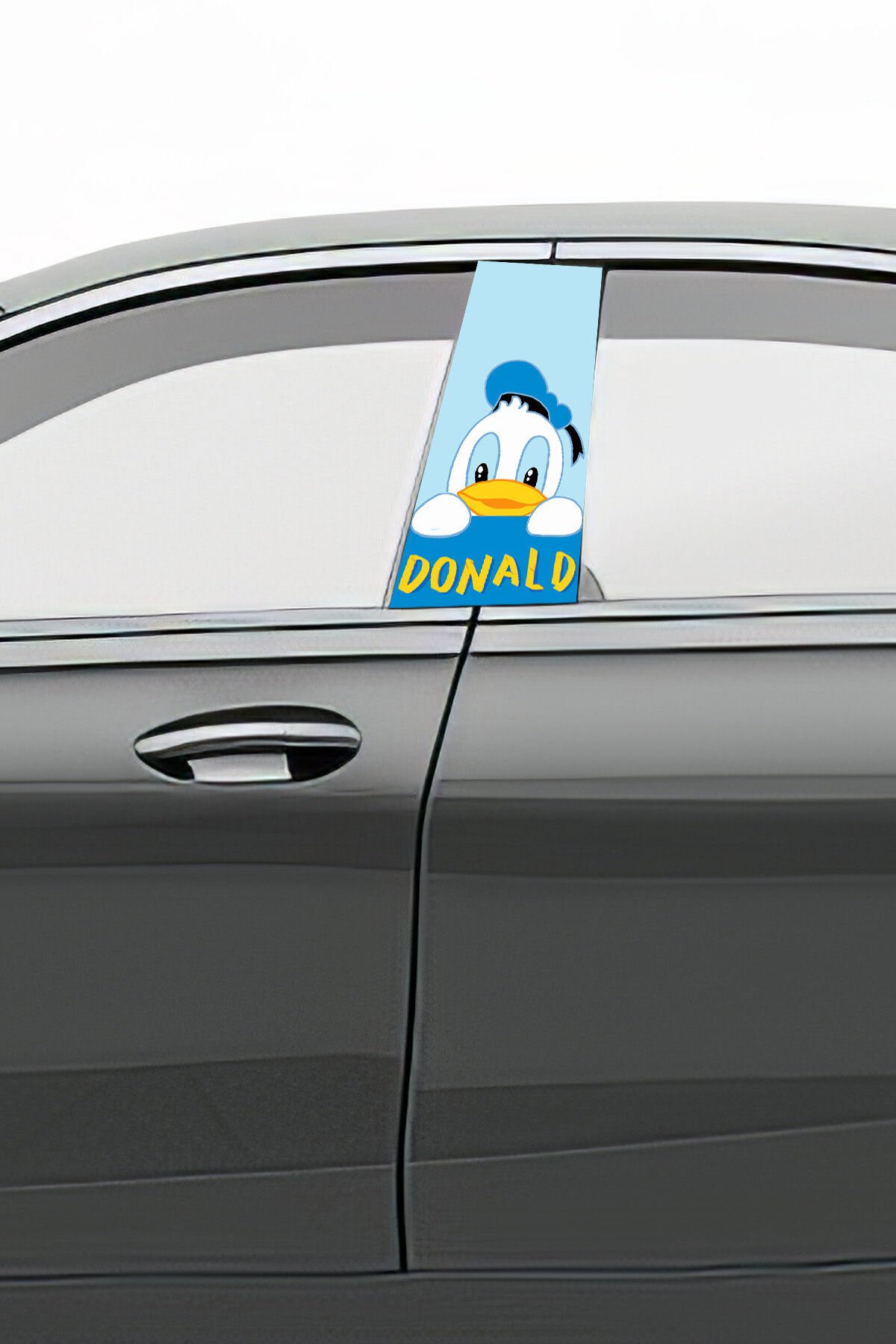 Araç Kapı Direk Kaplama Folyosu Desenli (Sağ Sol Takım) (2 Adet) - 22x50 Cm